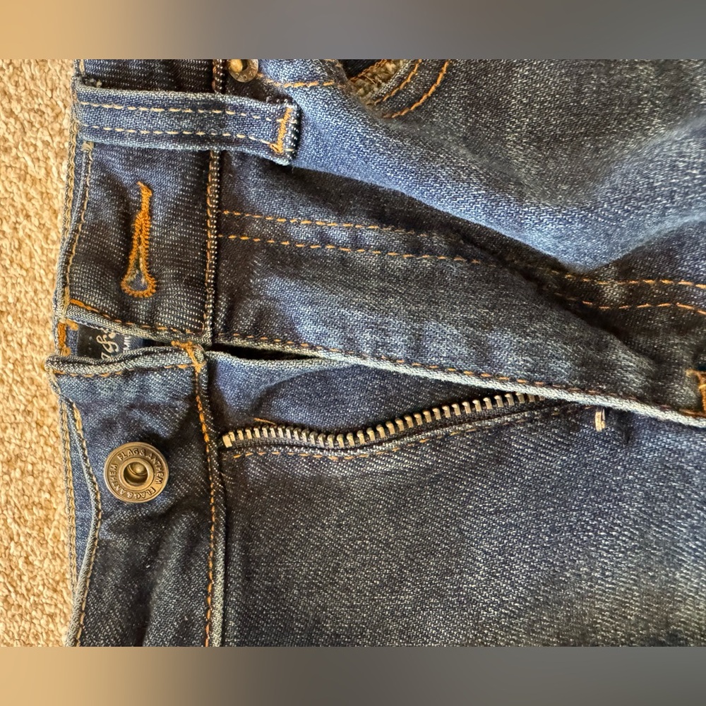 NWOT Flag & Anthem High Rise Straight Leg Ankle Length Dark Indigo Wash Jeans - Picture 11 of 11